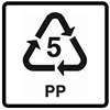 علامت PP - پلی پروپیلن 
