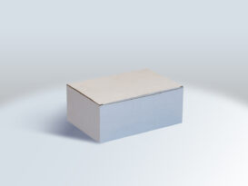 جعبه مقوایی سفید ساده